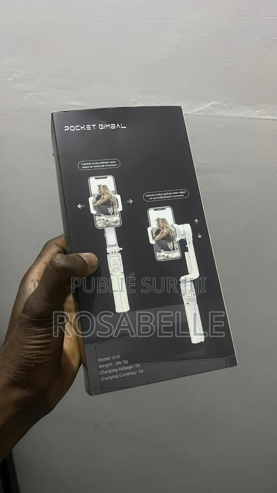 Stabilisateur Phone ( Pocket Gimbal A10 ) Avec Bluetooth Et Led