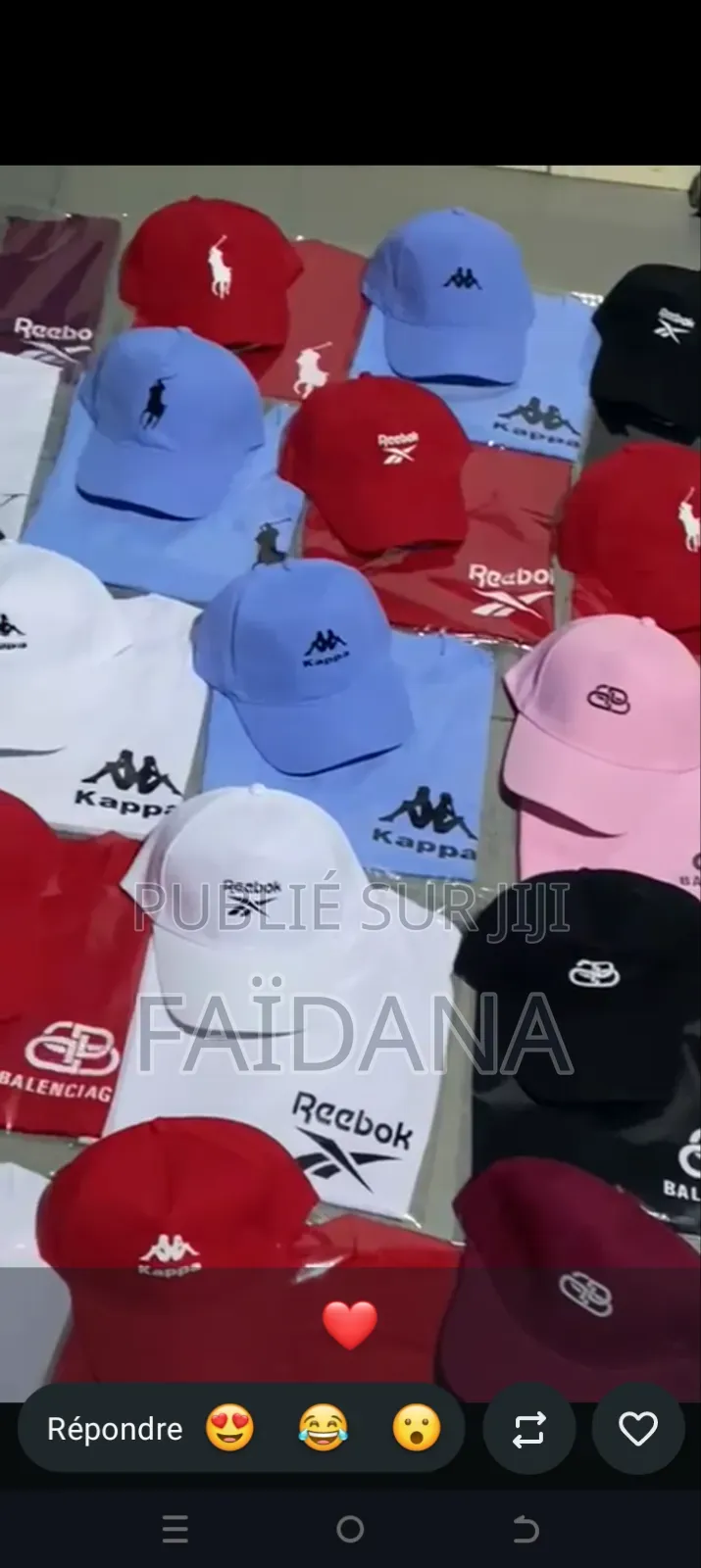 Ensemble T-Shirt Plus Casquettes