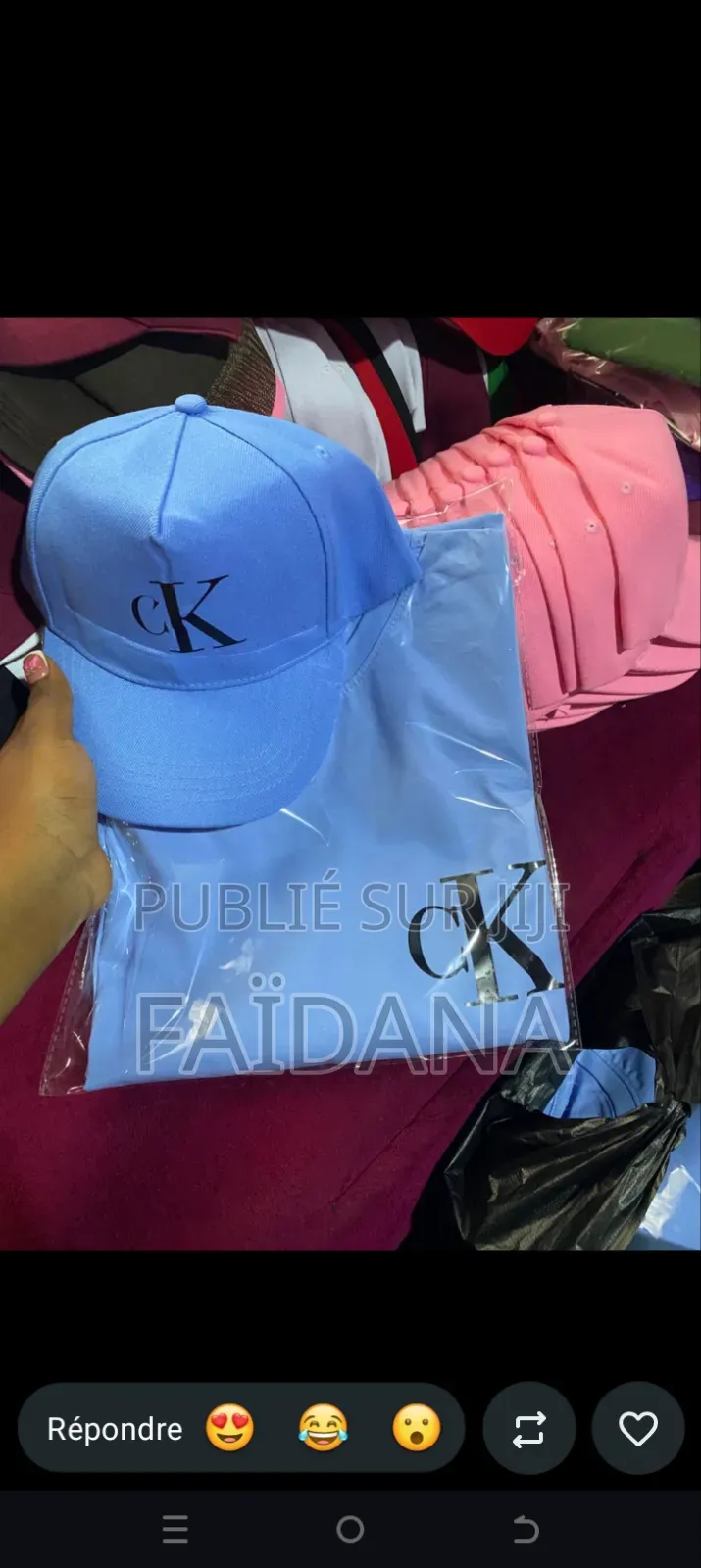 Ensemble T-Shirt Plus Casquettes