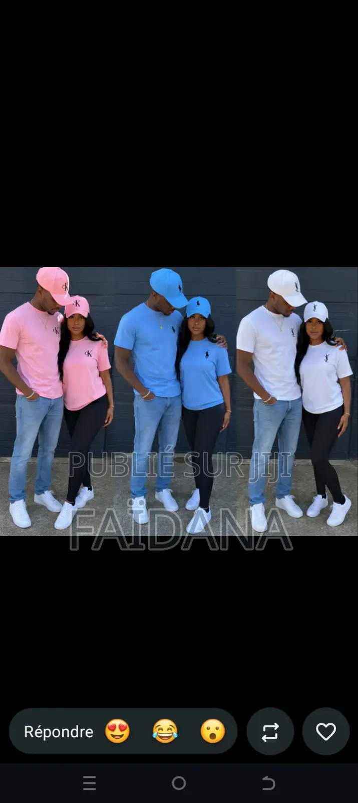 Ensemble T-Shirt Plus Casquettes