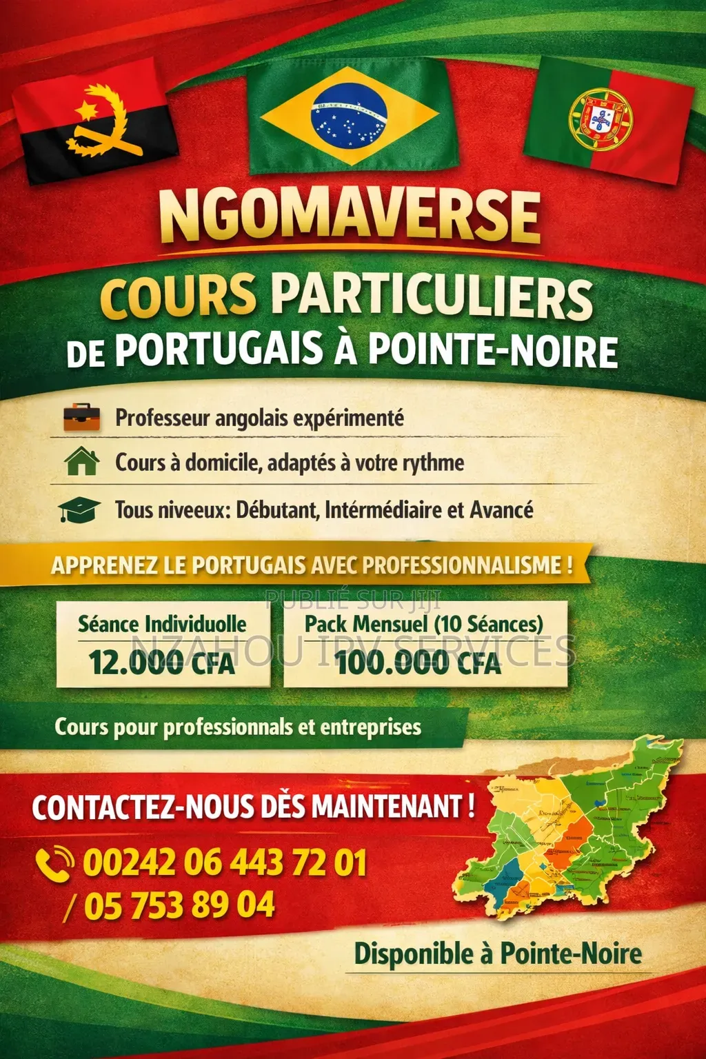 Cours Particuliers De Portugais À Pointe‐Noire