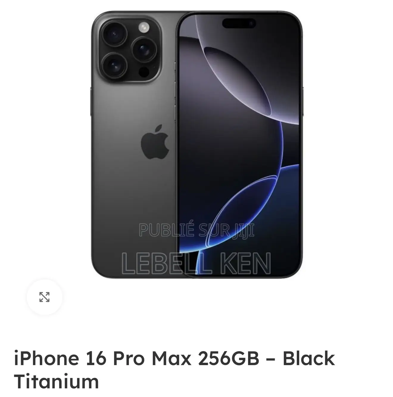 Apple iPhone 16 Pro Max 256 GB Noir