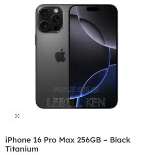 Apple iPhone 16 Pro Max 256 GB Noir