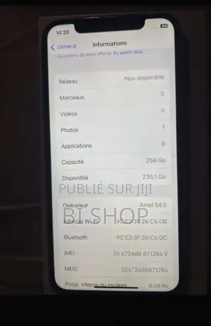 Nouveau Apple iPhone X 256 GB Blanc
