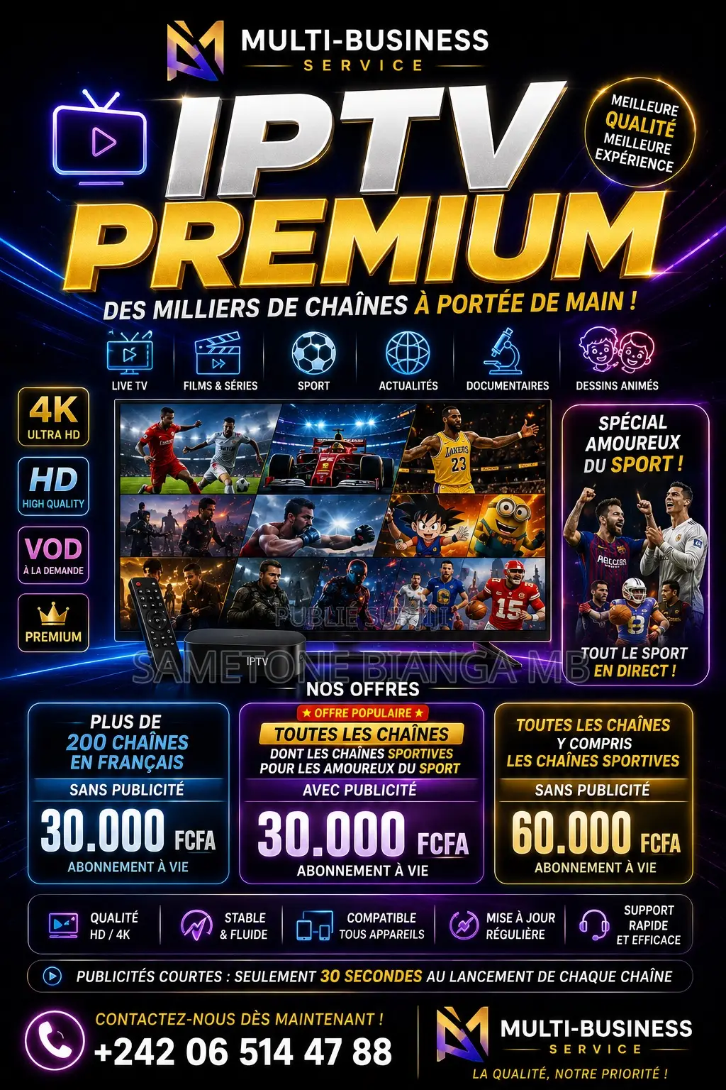 Abonnement Iptv