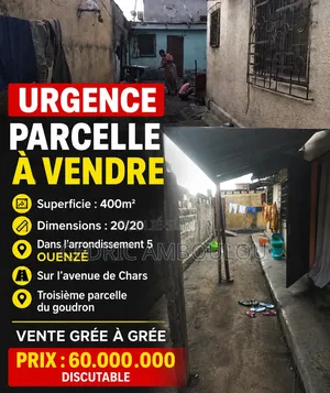 Parcelle À Vendre 20/20 Dans Ouenze Sur Avenue De Chars