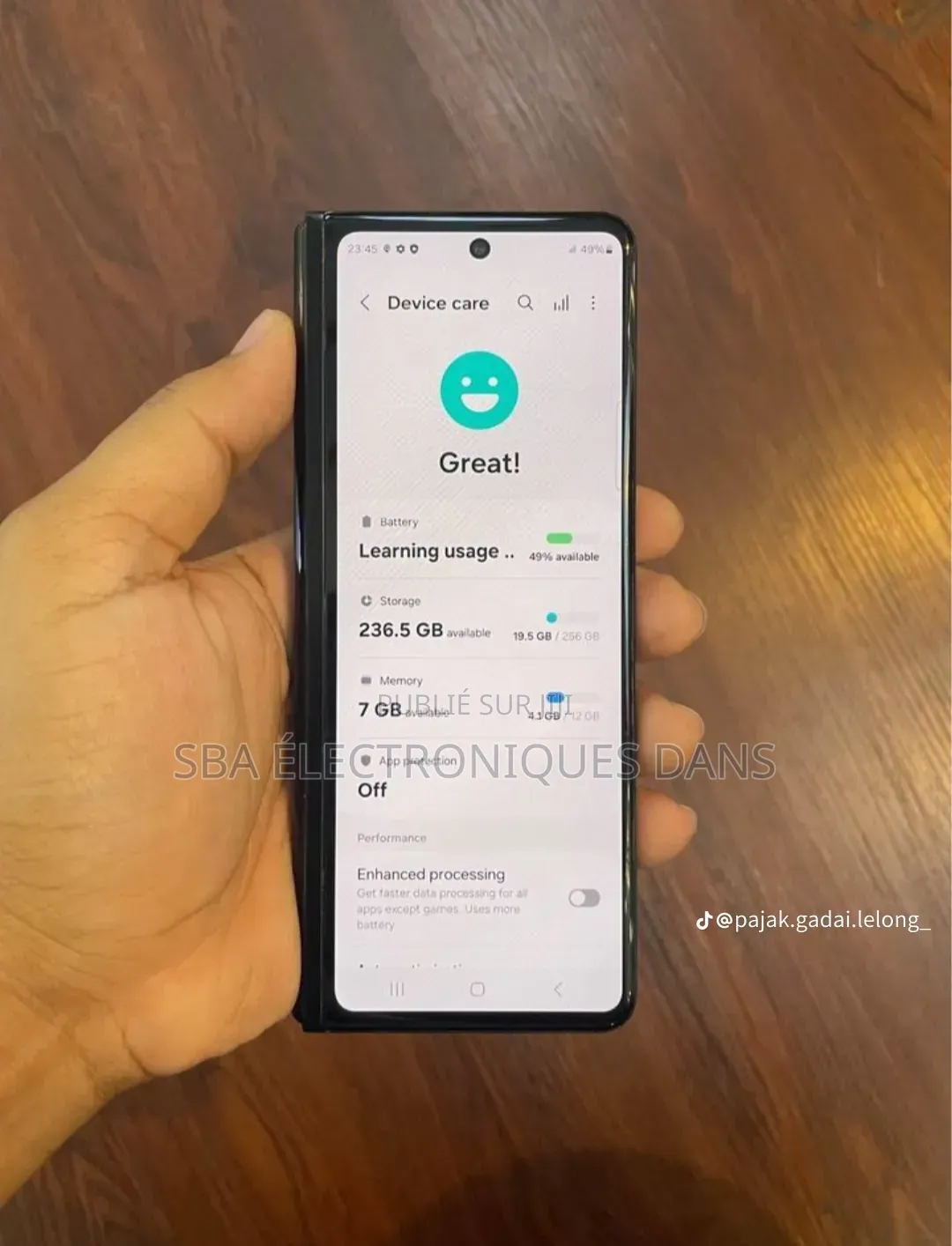 Samsung Galaxy Z Fold 3 256 GB Noir