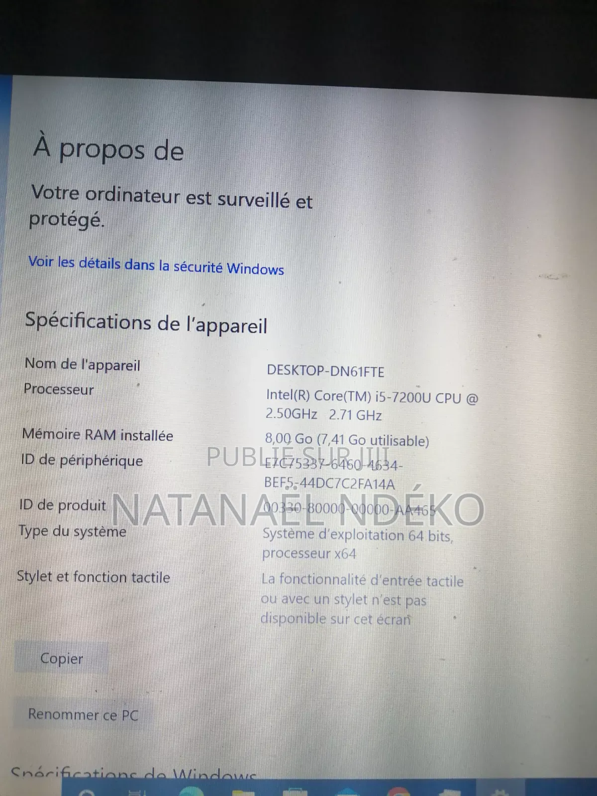Ordinateur portable HP ProBook 640 G5 8GB Intel Core i5 HDD 500GB