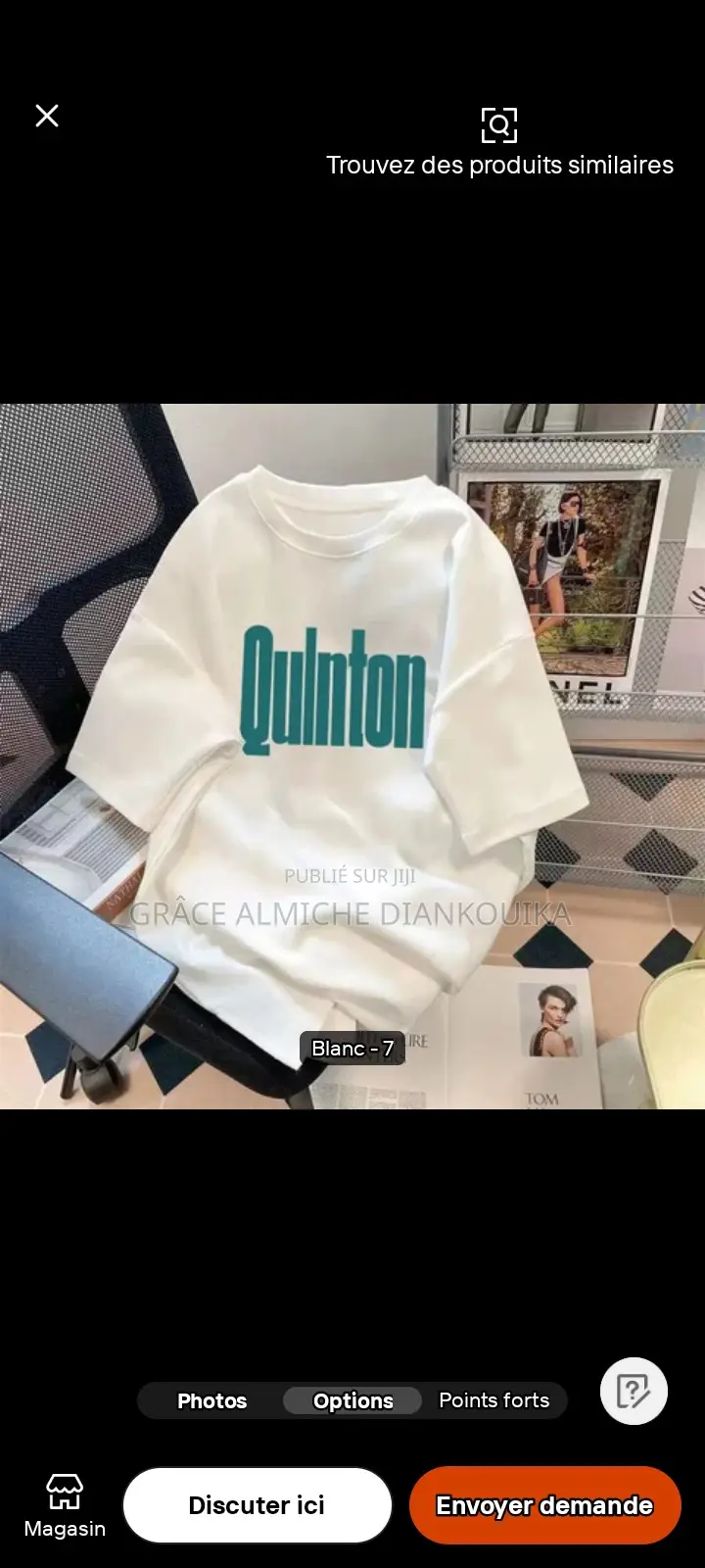 T-Shirt Décontracté Oversize en Coton, Design Personnalisé.