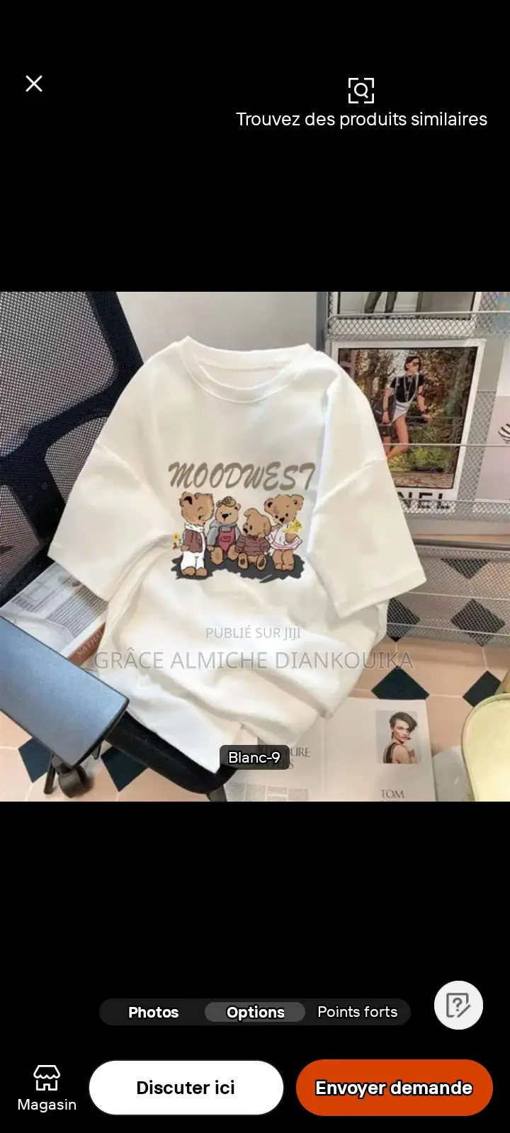 T-Shirt Décontracté Oversize en Coton, Design Personnalisé.