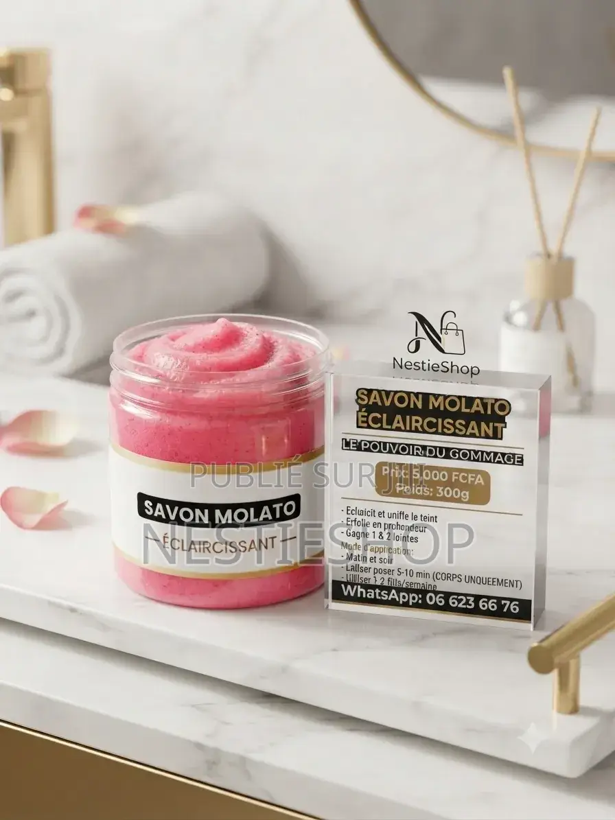 Savon Molato Éclaircissant, Gommant, Exfolient La Peau
