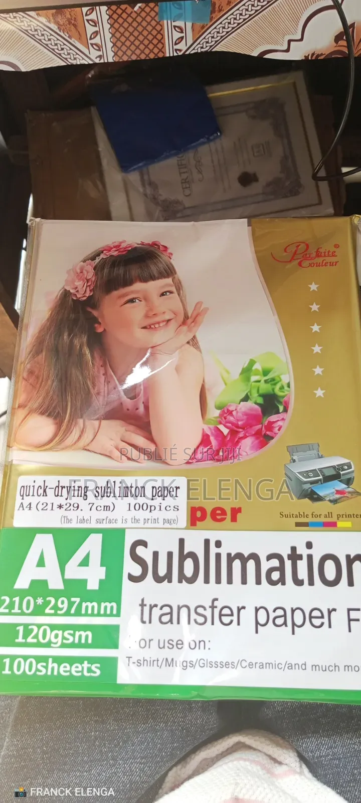 Papier Sublimation