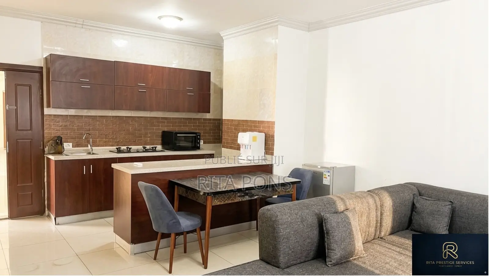 Meublé 2chbre Appartement dans Rita Prestige, Pointe-Noire à Louer