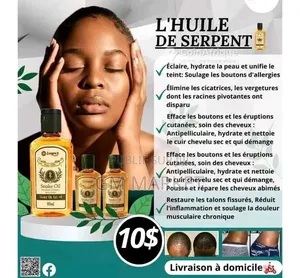 Huile De Serpent Pour Nettoyage Et Croissance Des Cheveux