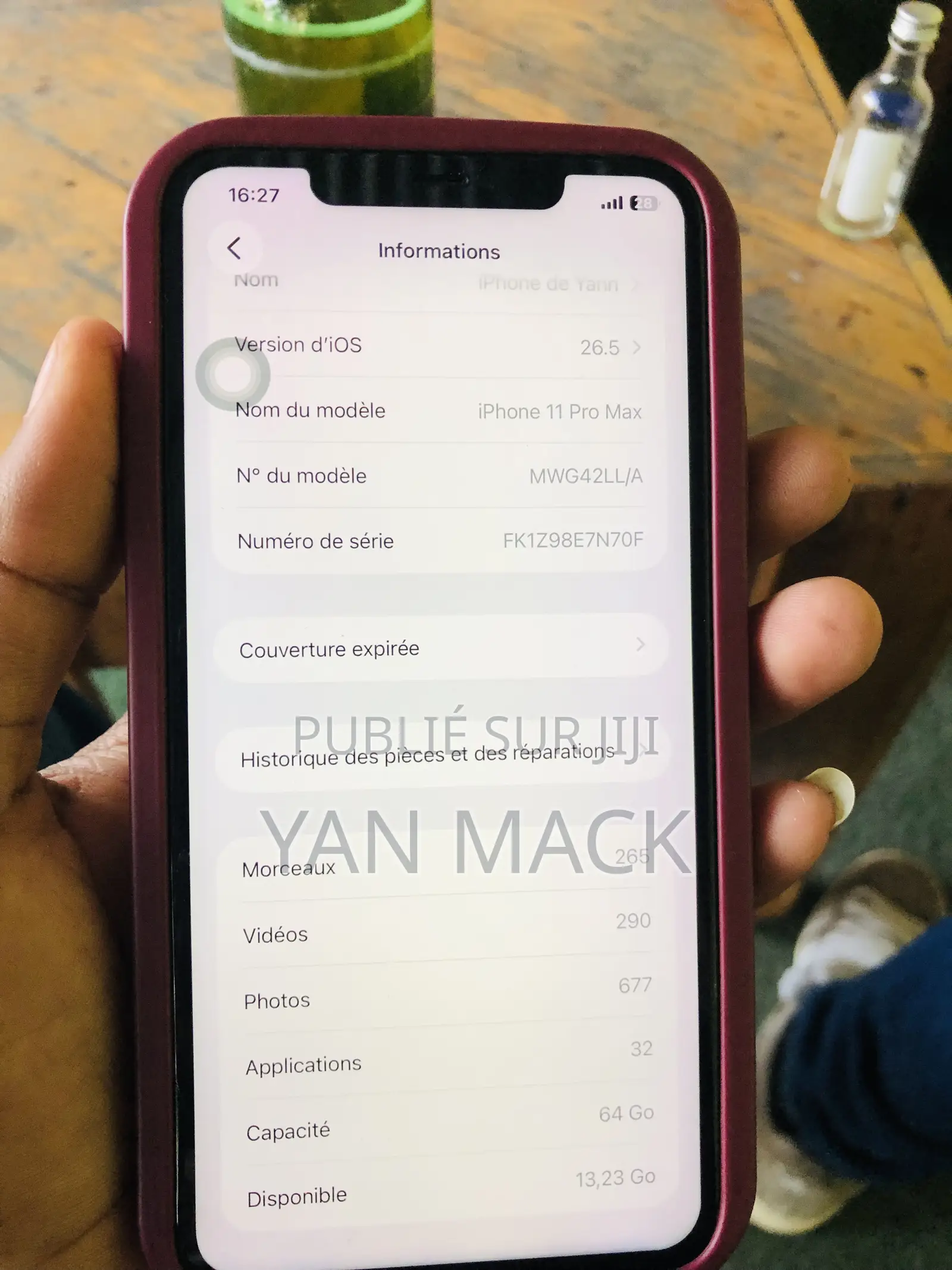 Apple iPhone 11 Pro Max 64 GB Blanc