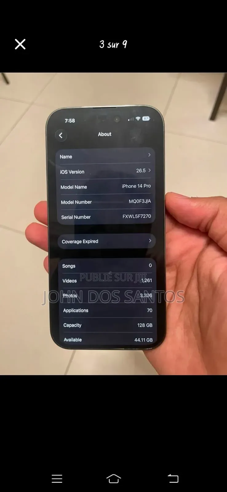 Apple iPhone 14 Pro 128 GB Bleu