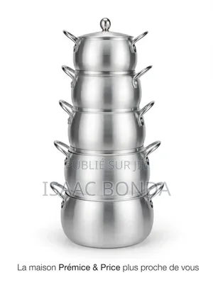 Batterie De 5 Faitouts Boule Aluminium