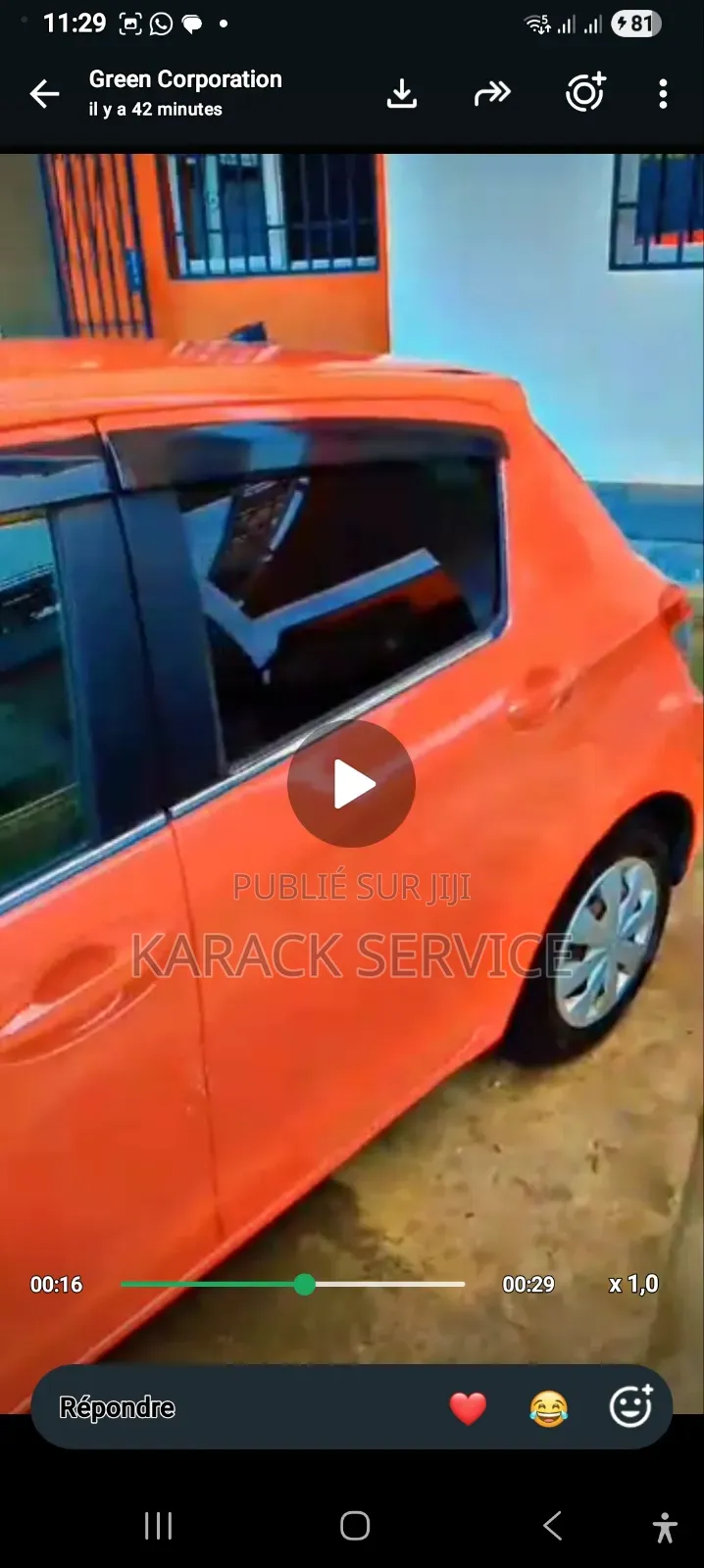Toyota Yaris 2017 Rouge