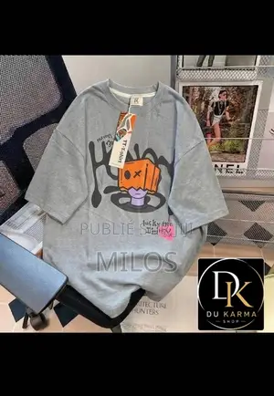 T-Shirt Très Lourd en Coton