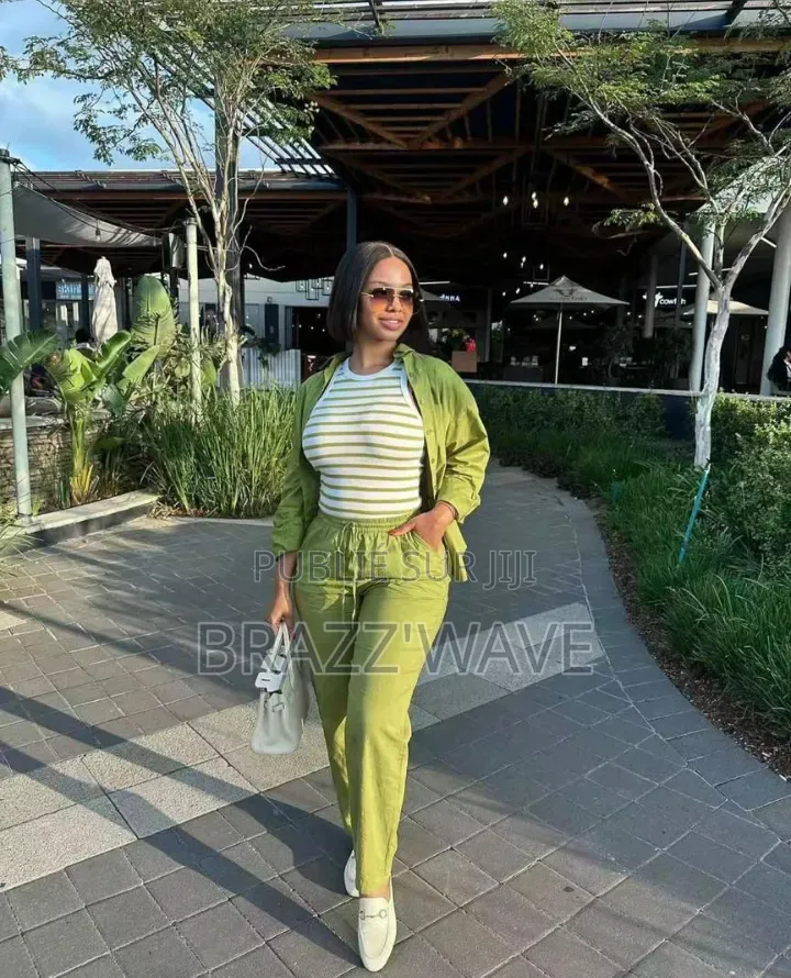 Ensemble Veste Pantalon Femme Vert Olive
