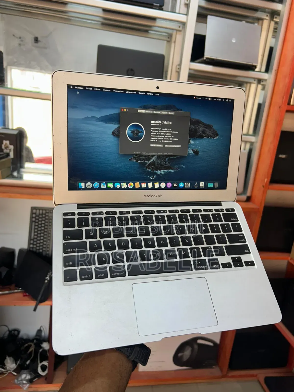 Ordinateur portable Apple MacBook 2013 8GB Intel Core i7 SSD 256GB