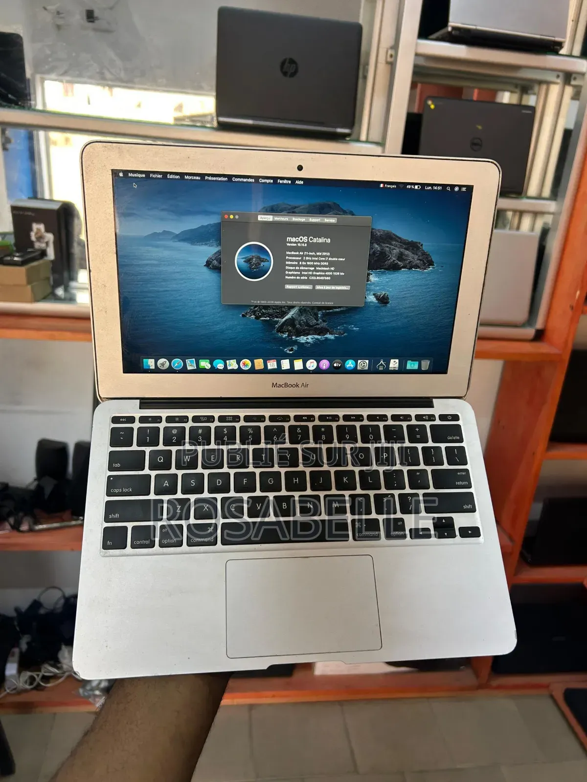 Ordinateur portable Apple MacBook 2013 8GB Intel Core i7 SSD 256GB