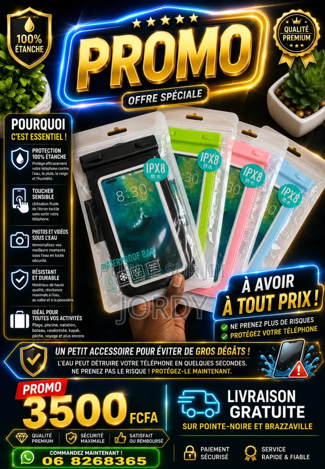 Protéger Votre Téléphone Contre La Pluie Avec Notre Water Pro of Bag