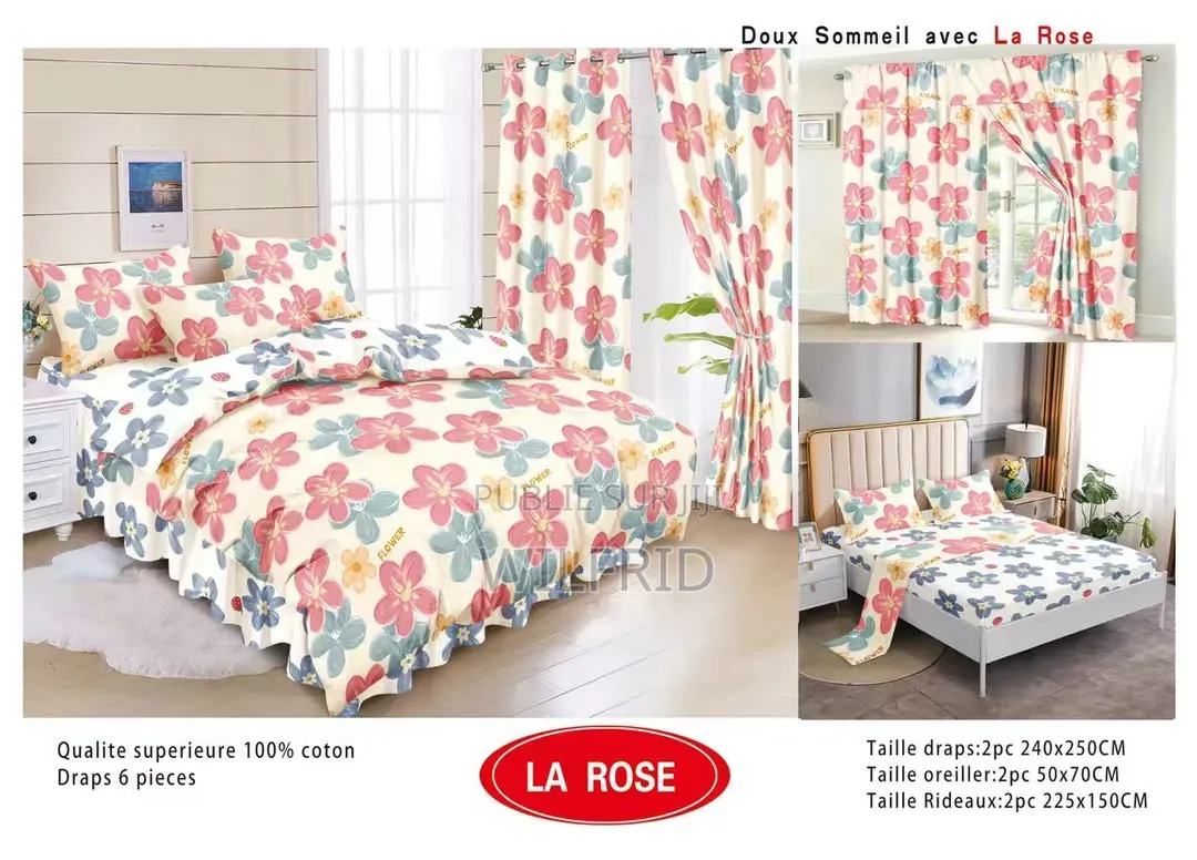 Draps De Lit en Coton