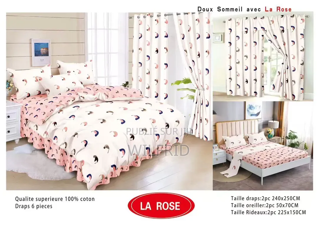 Draps De Lit en Coton