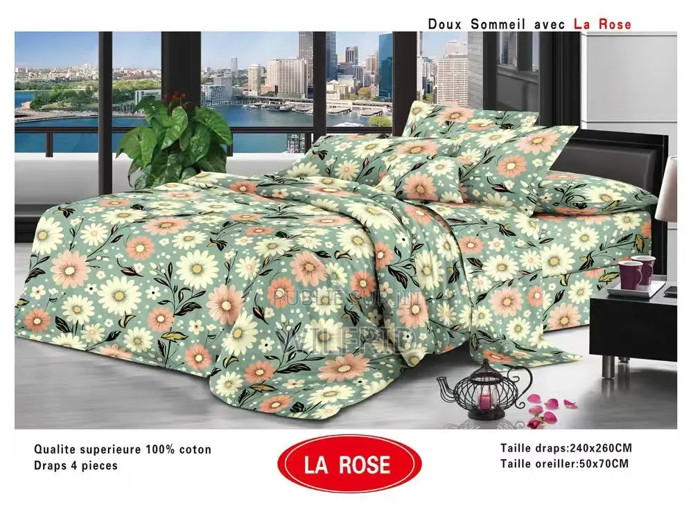 Draps De Lit en Coton