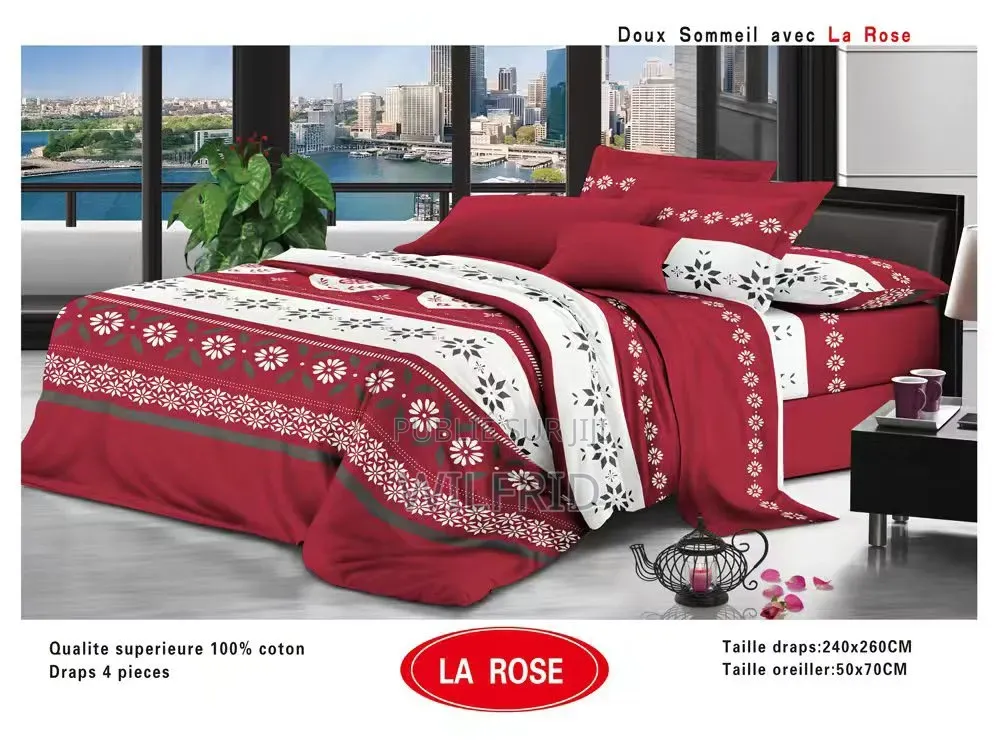Draps De Lit en Coton