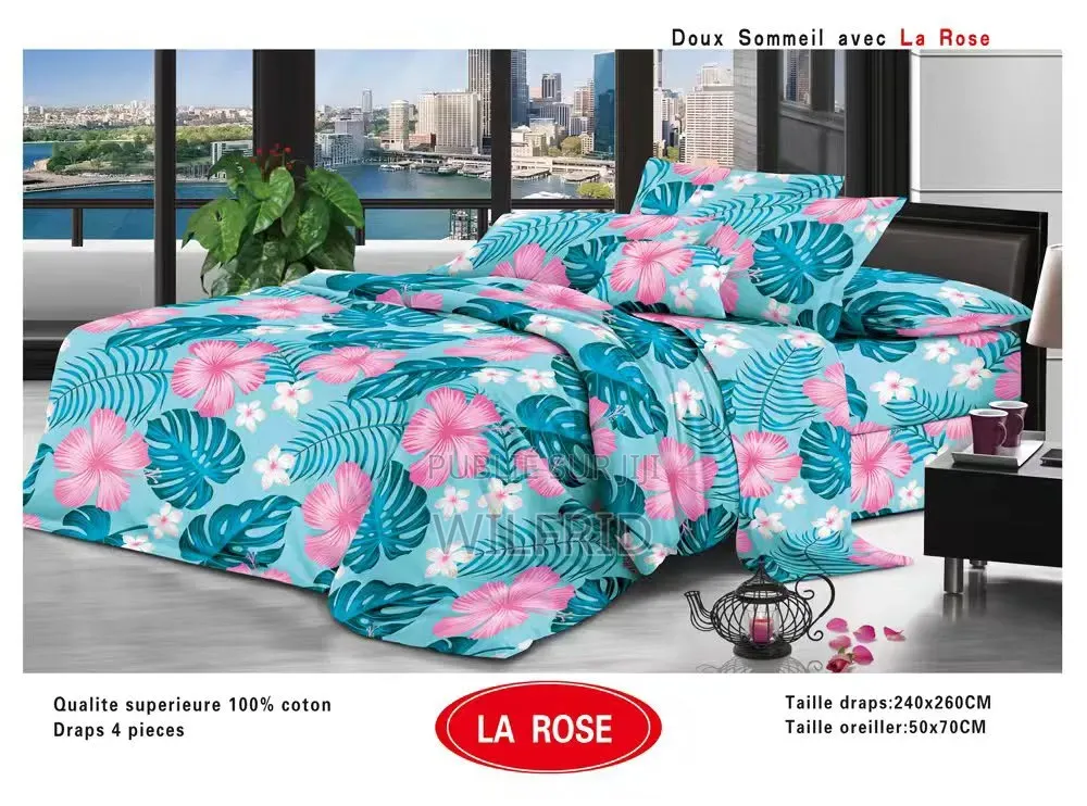 Draps De Lit en Coton