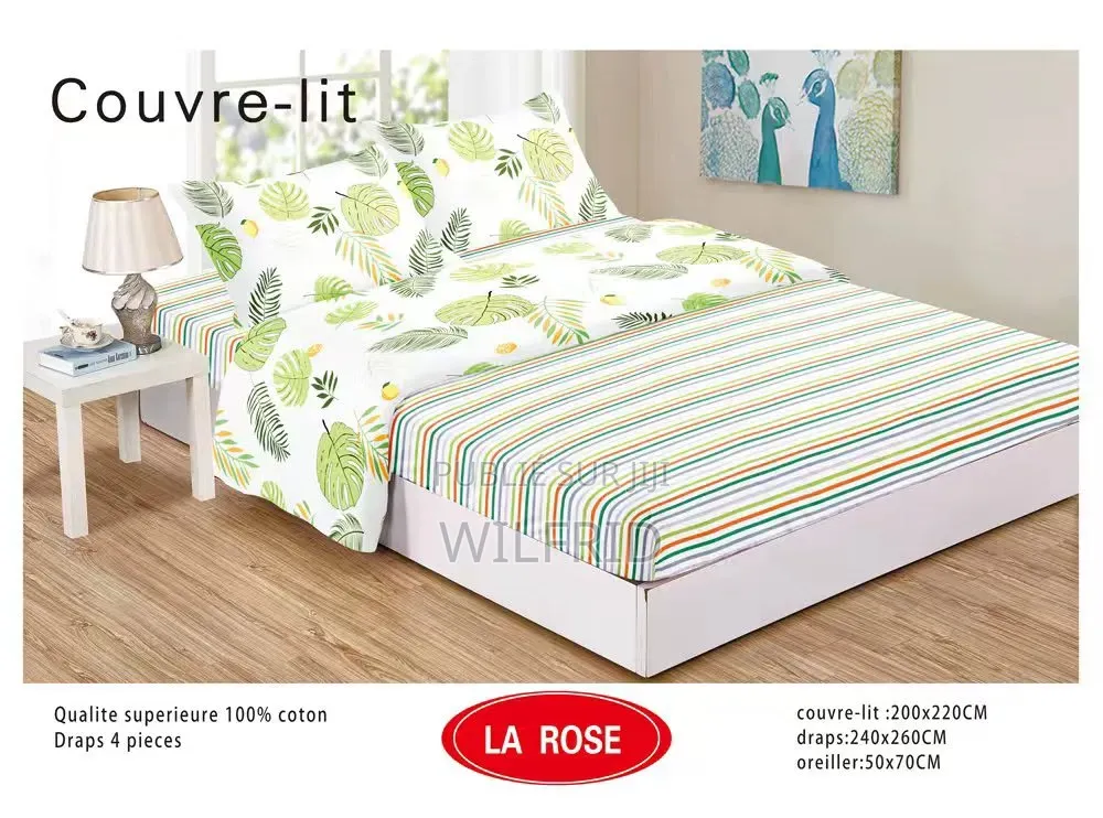Draps De Lit en Coton