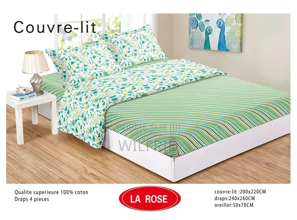 Draps De Lit en Coton