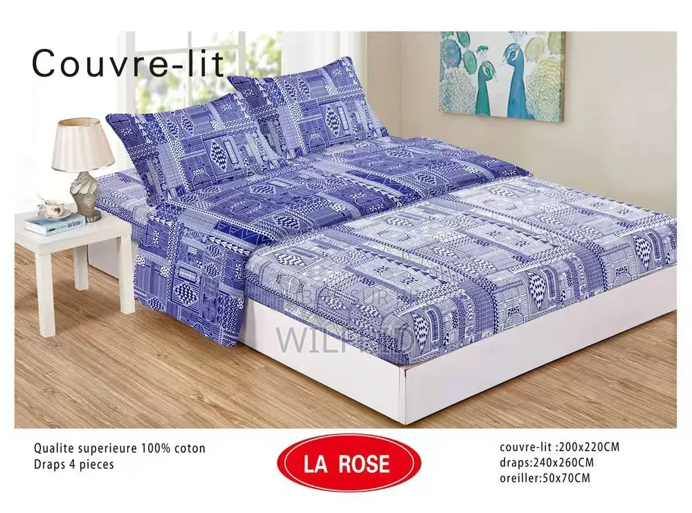Draps De Lit en Coton