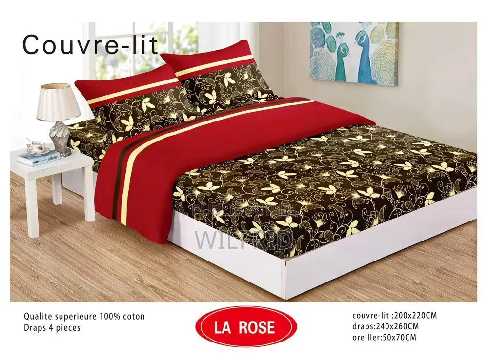 Draps De Lit en Coton