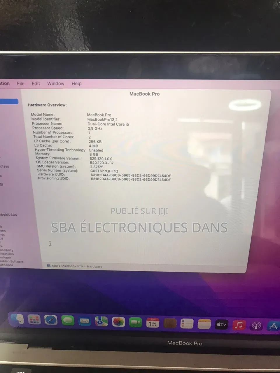 Apple MacBook 2017 16GB Intel Core i7 SSHD+SSD 512GB