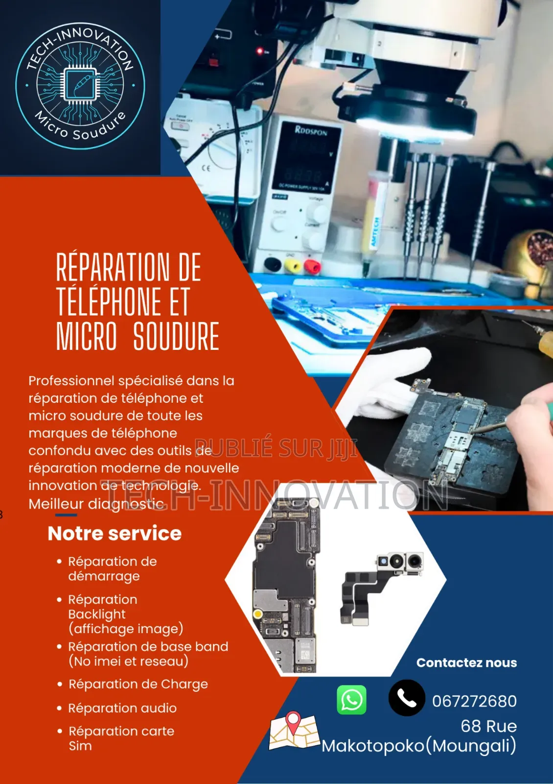 Spécialiste en Réparation De Carte Mère De Téléphone Tous Les Marques