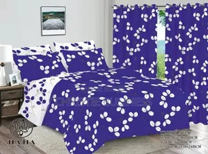 Ensemble 2 Draps, 2 Taies D'oreiller, 2 Rideaux