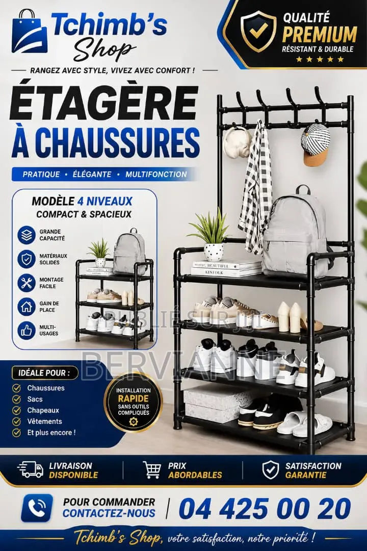 Arrivage Dressing a Chaussures 8000 FCFA Seulement