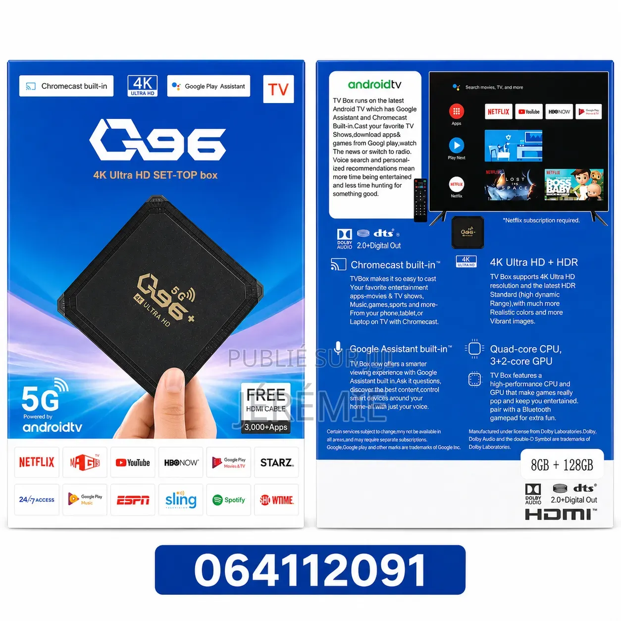 Boxe Android 8g De RAM 128g