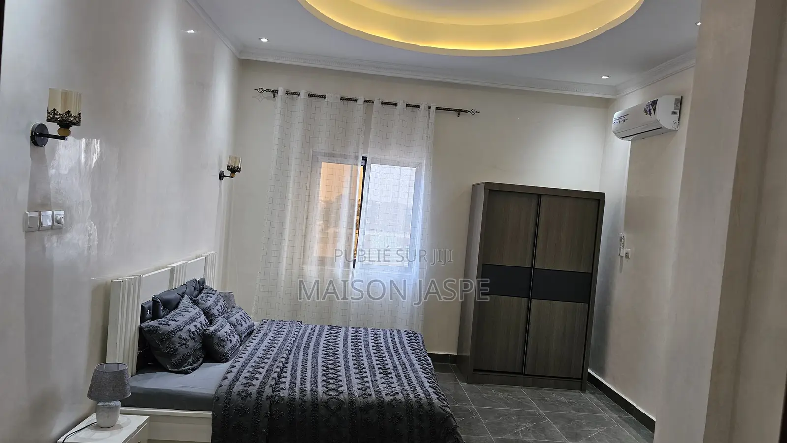 Furnished 2chbre Appartement dans Maison Jaspe, Moungali à Louer