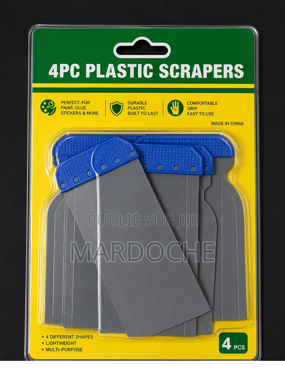 4PC Plastic Scrapers