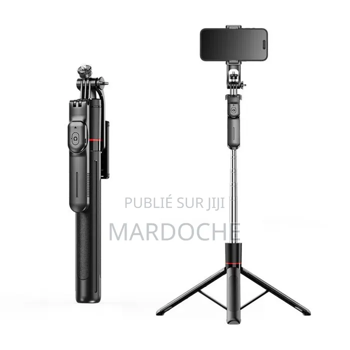 Perche Selfie Bluetooth Avec Trépied – Télécommande Sans Fil