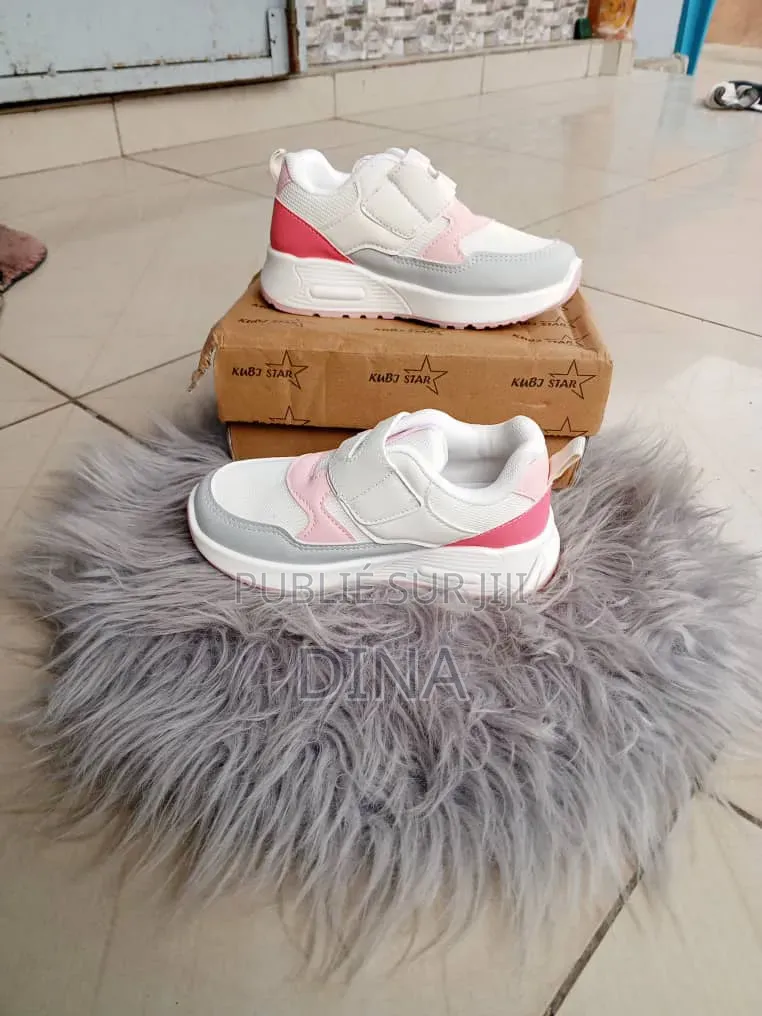 Basket Enfant NB 530 Rose - Blanc Scratch