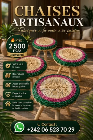 Chaises Artisanal Tressé – Élégance Et Tradition