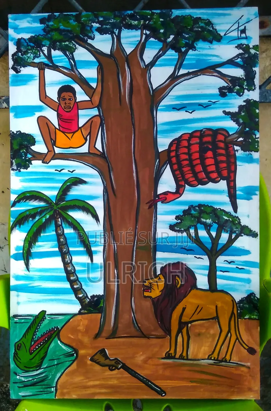 Collection d'Art Africain – Tableaux De Peinture Vibrants