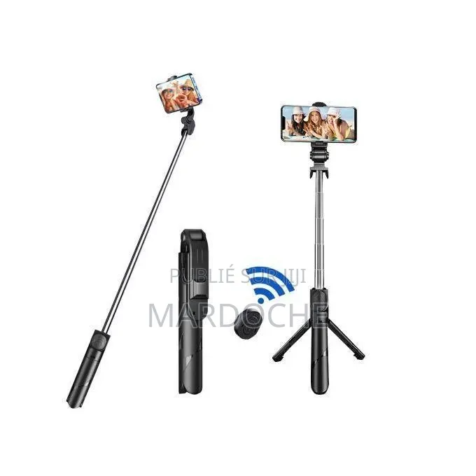 Perche Selfie Bluetooth Avec Trépied – Télécommande Sans Fil