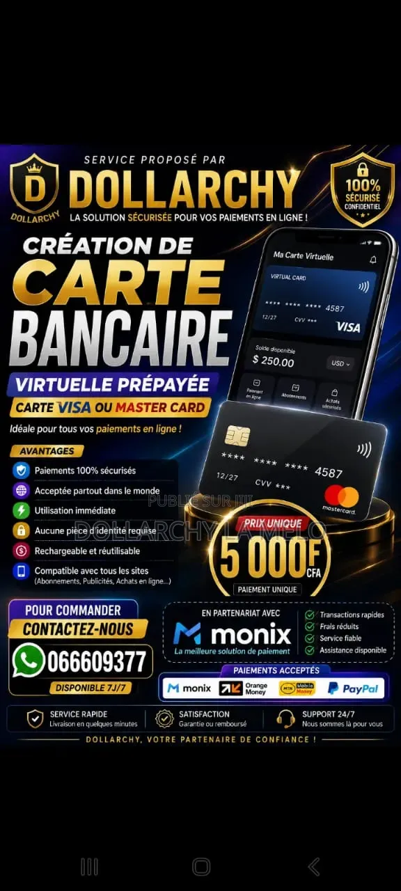 Création De Votre Carte Virtuelle Prépayée