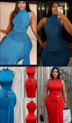 Robe Strech De Très Bonne Qualité Tissu Coton